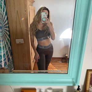 Gymshark Fit Seamless Lavender Leggings/Sports Bra